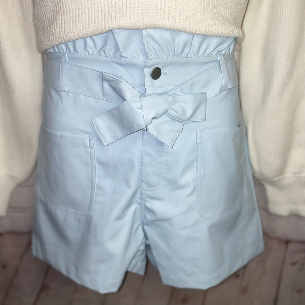 Faux Leather Shorts